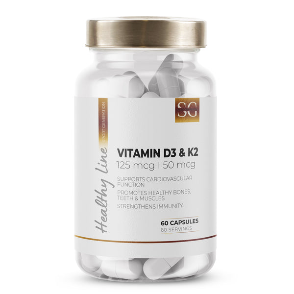 Healthy Line Vitamin D3 & K2 (125 mcg/50 mcg) 60 caps