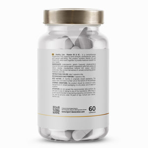 Healthy Line Vitamin D3 & K2 (125 mcg/50 mcg) 60 caps