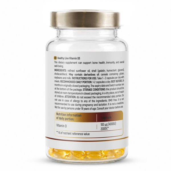 Healthy Line Vitamin D3 4000 IU
